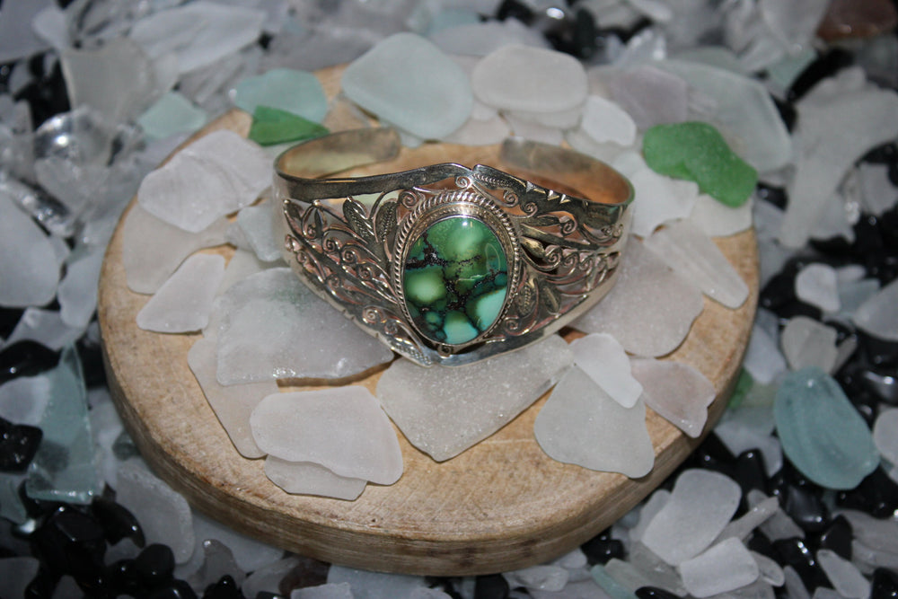 Turquoise Bracelet - Floating Lotus