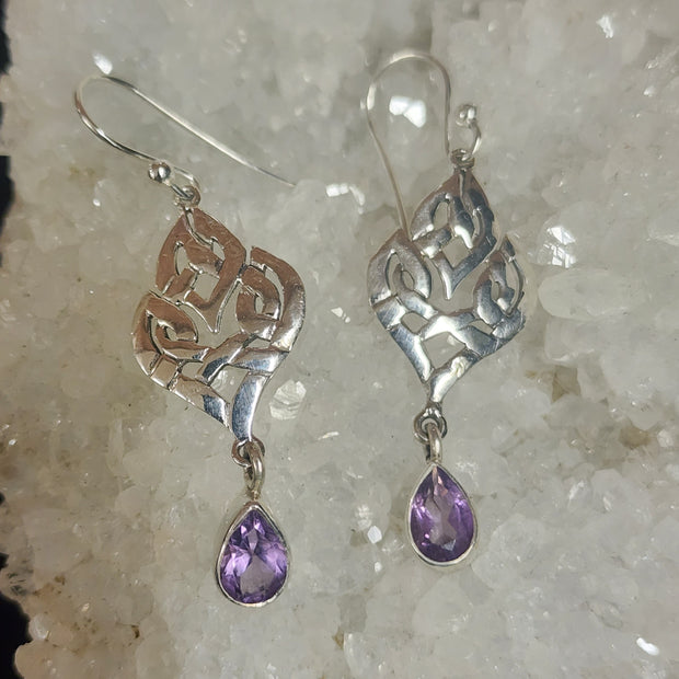 Amethyst Drop Earrings