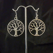 Beautiful Tree of Life Silver Earrings