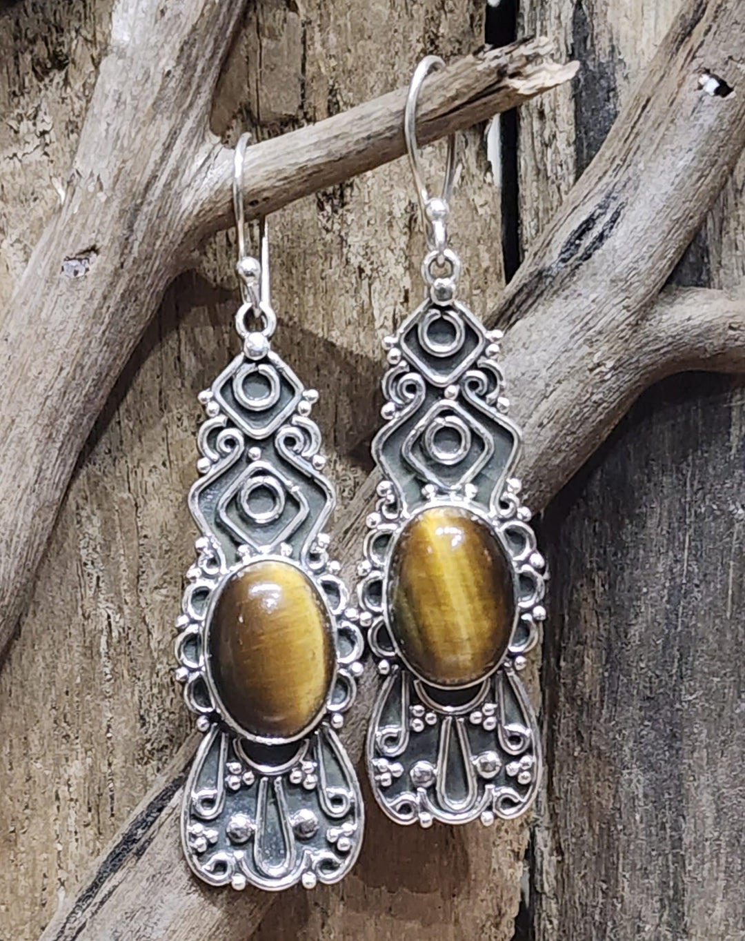 Golden Tigers Eye Earrings