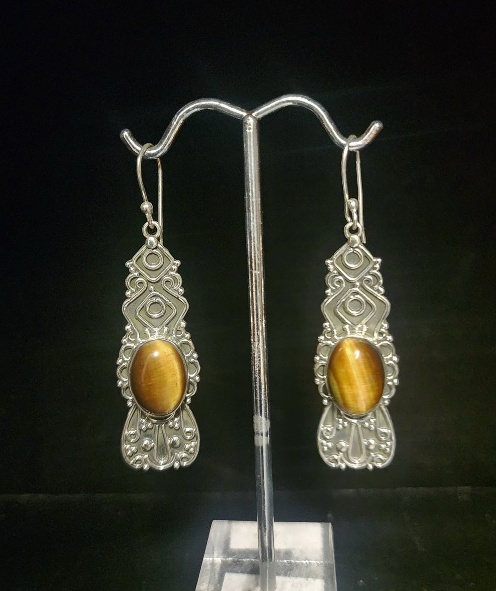 Golden Tigers Eye Earrings