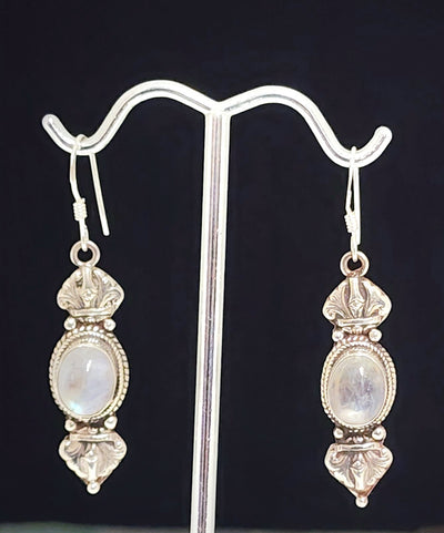 Elegant Moonstone Drop Earrings