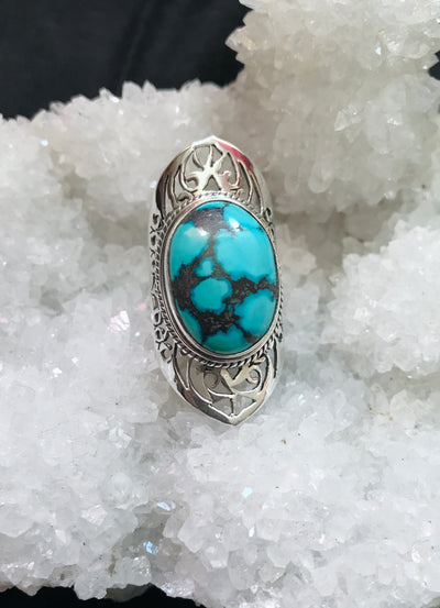 Sky Goddess Turquoise Ring