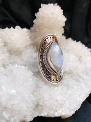 Eye of The Divine Moonstone Ring