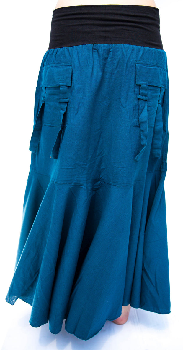 Cotton Skirt with Pockets