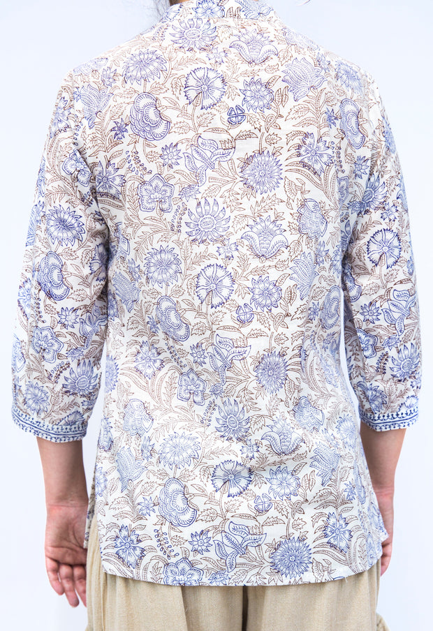 Floral Block Print Top