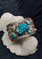 Nature’s Bounty Raw Turquoise Cuff