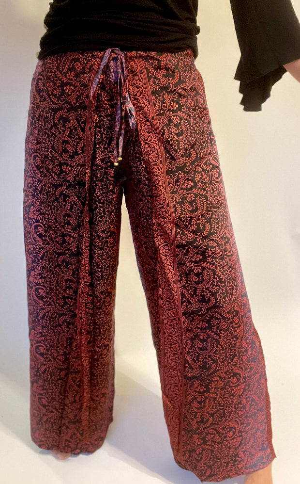 Sari Wrap Pants - Floating Lotus