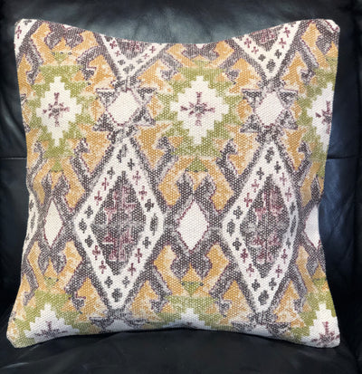 Multi-Colored Block Printed Pillow