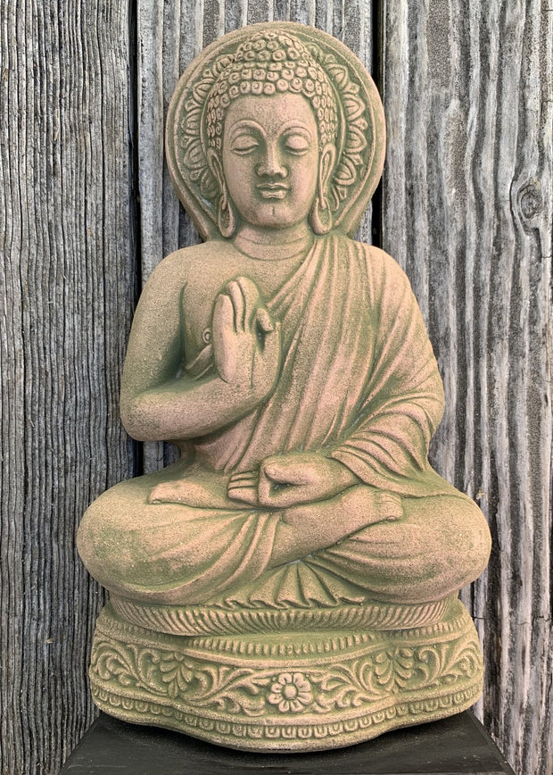 Sandstone Buddha - Floating Lotus