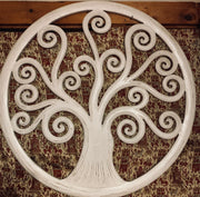 Tree of Life woodcarving - Floating Lotus
