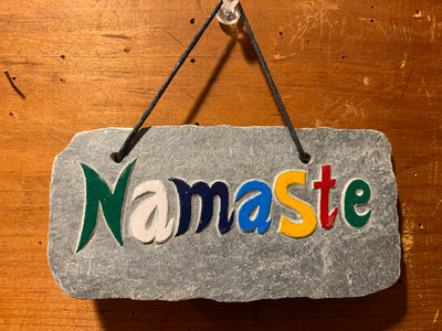 Slate Namaste Sign