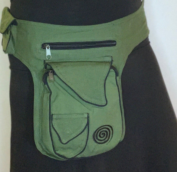 Spiral Cotton Utility Belt Hip Bag