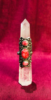 Earth Ruby Saddle Ring