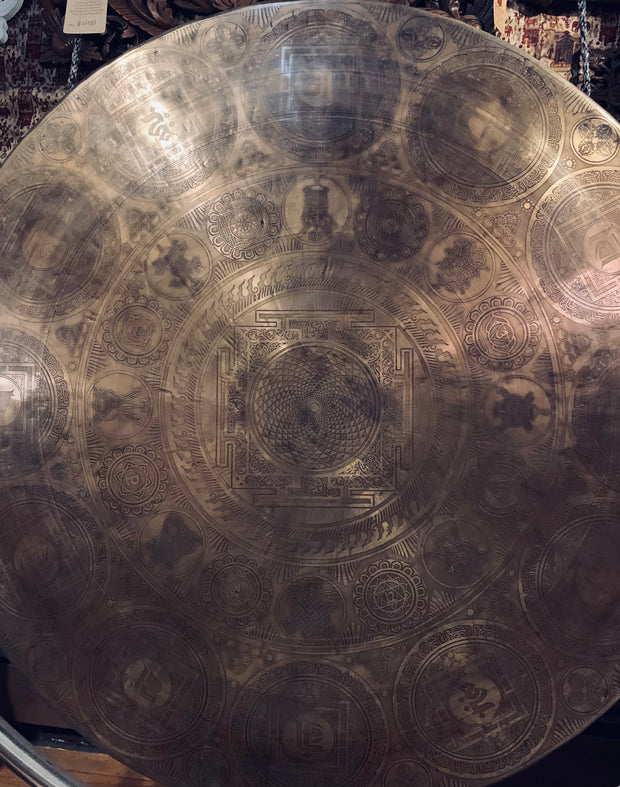 Large Flower of Life Sacred Mandala Gong