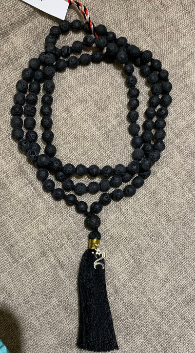 Lava Stone Mala Necklace