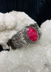 Divine Love Ruby Cuff Bracelet