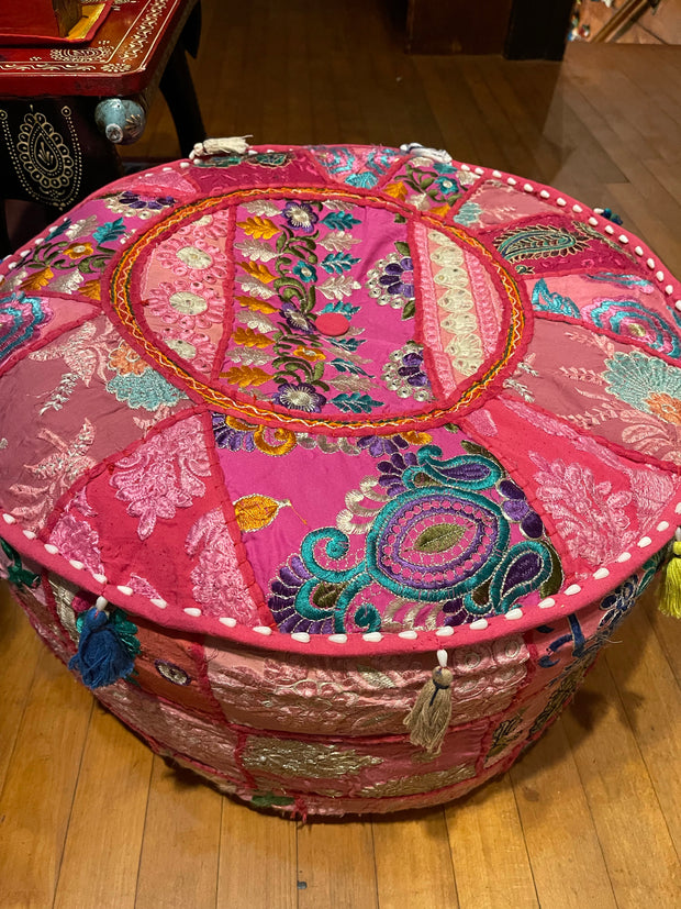 Patchwork Pouf Ottoman - Just Arrived Large Size