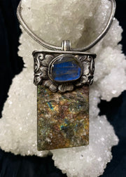 Cosmic Guardian Labradorite Pendant