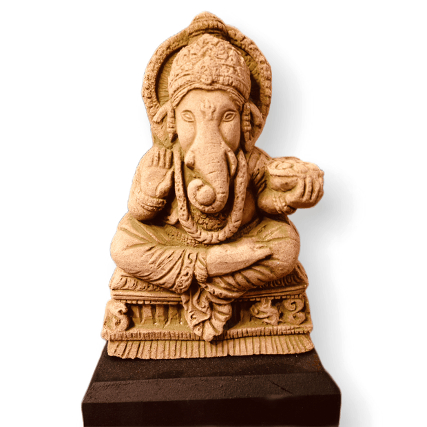 Ganesh Statue Sandstone - Floating Lotus