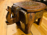 Elephant Stool-Brass and Copper - Floating Lotus