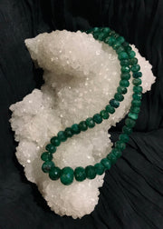 Faceted Emerald Necklace