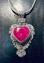 Boundless Love Ruby Heart Pendant