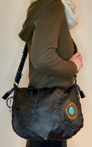 Leather Patchwork Handbag