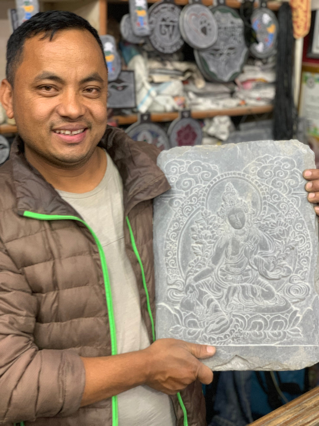 Slate Namaste Sign