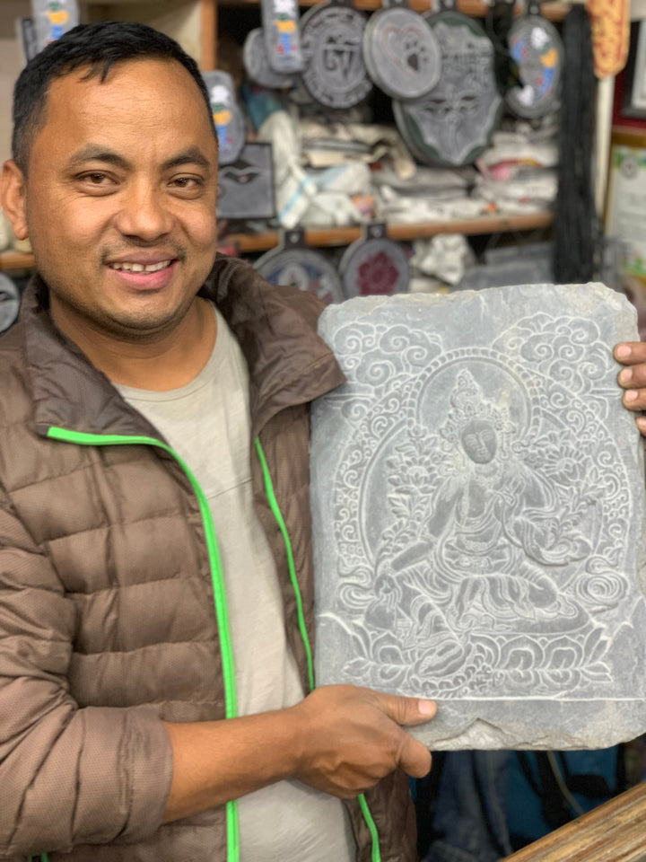 Slate Namaste Sign