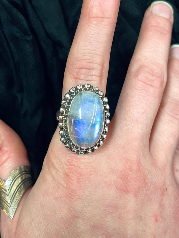 Ethereal Radiance Moonstone Ring