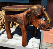 Elephant Stool-Brass and Copper - Floating Lotus