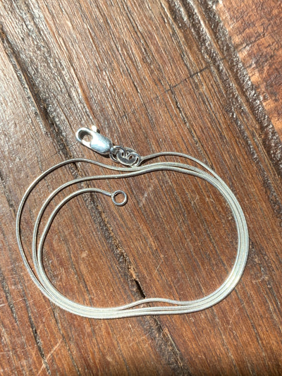 Chain thin sterling silver $16”, 18” - Floating Lotus