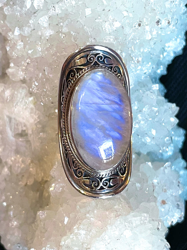 Lunar Rebirth Moonstone Ring