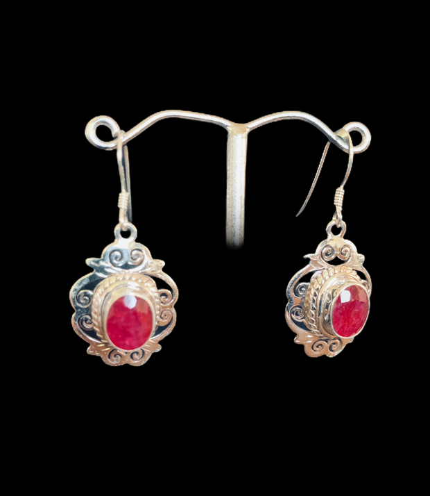 Jhali Ruby Earrings