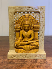 Ceramic Ganesh or Buddha Statue on Marble