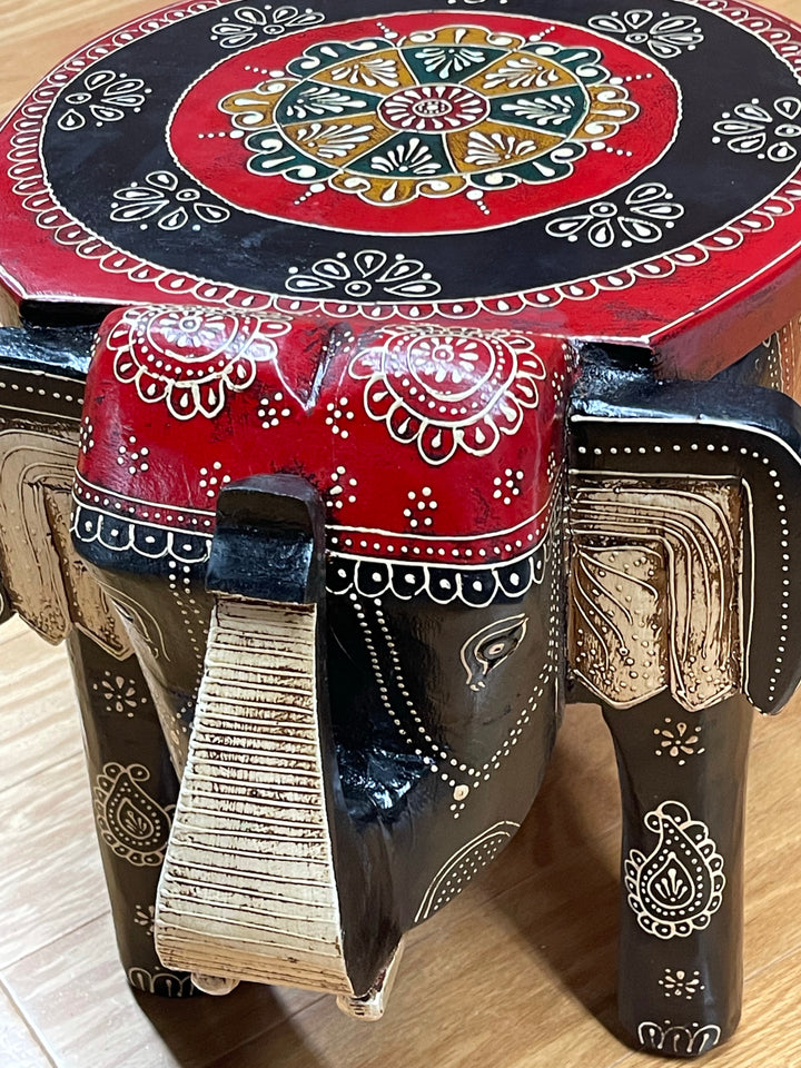 Elephant Stool Painted - New Arrival!