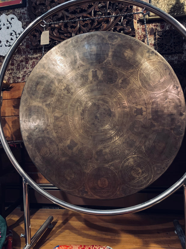 Large Flower of Life Sacred Mandala Gong