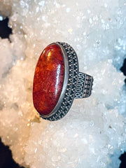 Gift of The Sea Red Coral Ring