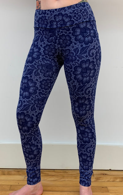 Organic Cotton Printed Leggings - Floating Lotus