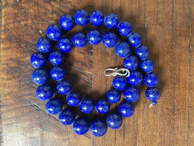 Lapis Lazuli Round Beaded Necklace