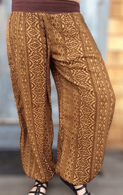 Tribal Print Harem Pants - Floating Lotus