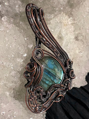 Radiant Waves Labradorite Pendant