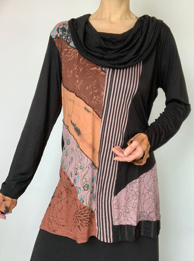 Cowl Neck Tunic Top