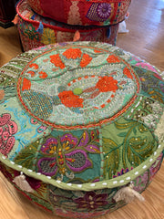 Patchwork Pouf Ottoman - Just Arrived Large Size