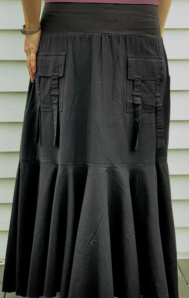 Cotton Skirt with Pockets