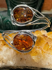 Amber Floral Wrap Bracelet