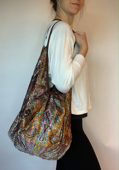 Satin Hobo Sack Handbag