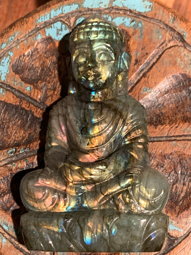 Labradorite Buddha