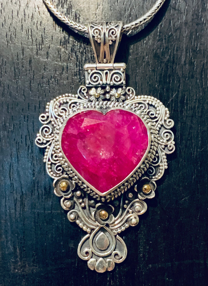 Boundless Love Ruby Heart Pendant